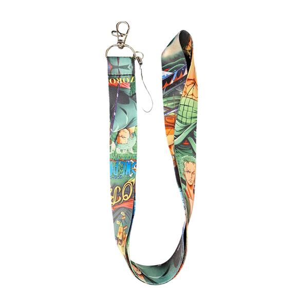 One Piece Roronoa Zoro Anime Lanyard | Roronoa Zoro Keychain Strap Otaku Gift - Picture 4 of 6